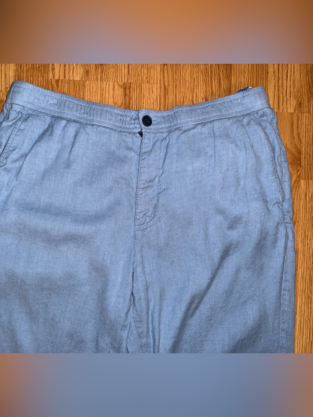 Tommy bahama Light Blue Men's Casual Cotton-Linen Pants XL preppy beach vacay - Picture 2 of 9